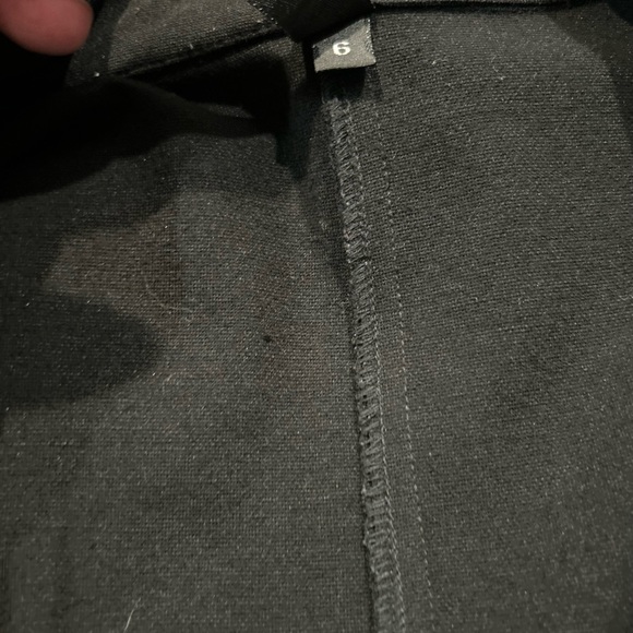 Laundry by Shelli Segal Vintage 1995 long black button up stretchy jacket size 6 - Picture 15 of 16